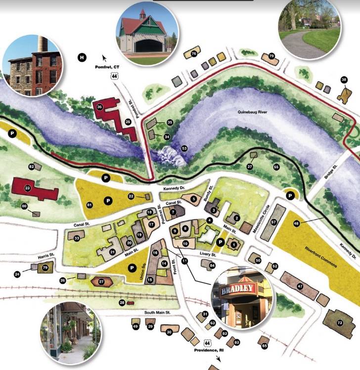 Putnam CT Parking Map - The Bradley Playhouse